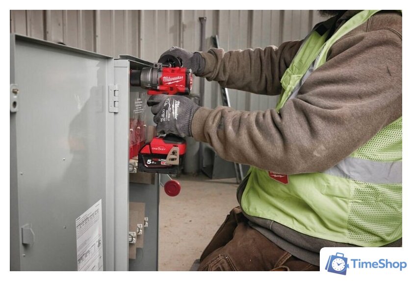 Дрель-шуруповерт Milwaukee M18 FUEL M18ONEDD3-502X 4933492802 (с 2-мя АКБ 5 Ач, кейс) - Изображение №9 — Интернет-магазин Time-Shop
