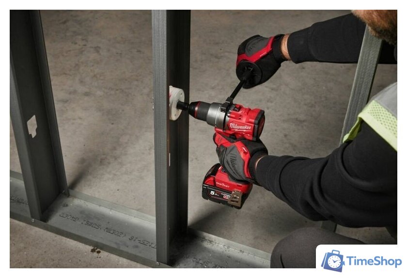 Дрель-шуруповерт Milwaukee M18 FUEL M18ONEDD3-502X 4933492802 (с 2-мя АКБ 5 Ач, кейс) - Изображение №7 — Интернет-магазин Time-Shop