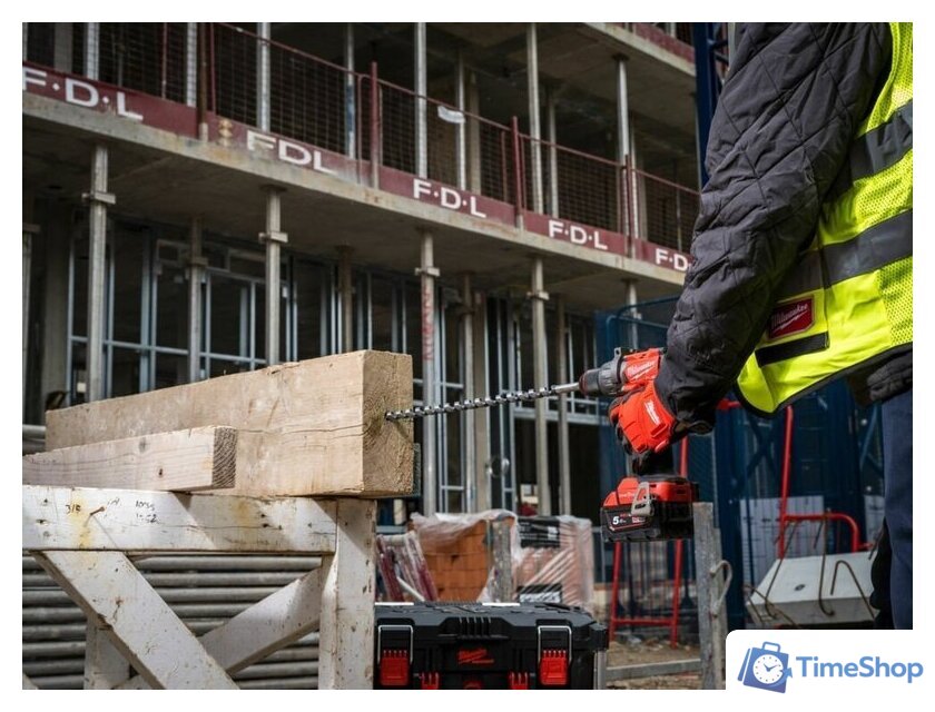 Дрель-шуруповерт Milwaukee M18 FUEL M18ONEDD3-502X 4933492802 (с 2-мя АКБ 5 Ач, кейс) - Изображение №10 — Интернет-магазин Time-Shop