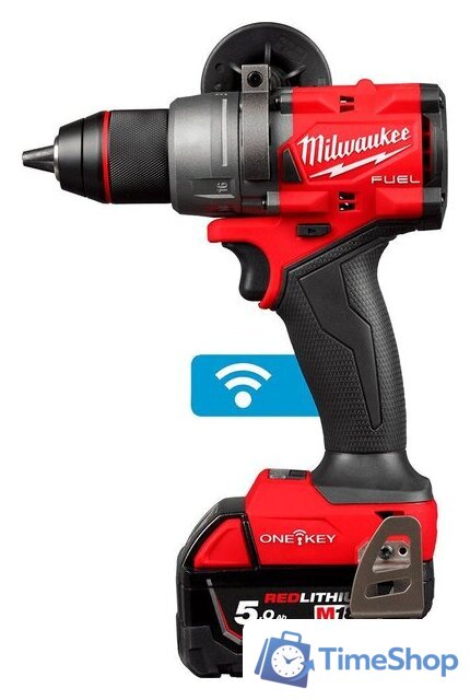Дрель-шуруповерт Milwaukee M18 FUEL M18ONEDD3-502X 4933492802 (с 2-мя АКБ 5 Ач, кейс) - Изображение №2 — Интернет-магазин Time-Shop