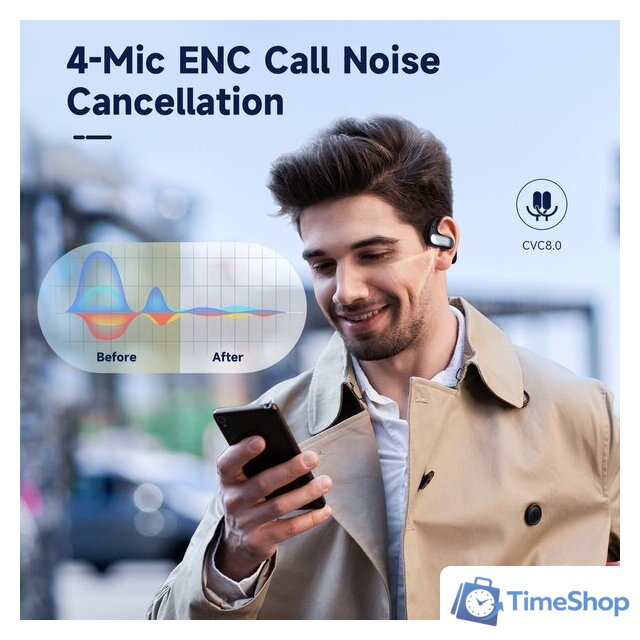 Наушники OneOdio OpenRock Pro (серебристый) - Изображение №5 — Интернет-магазин Time-Shop