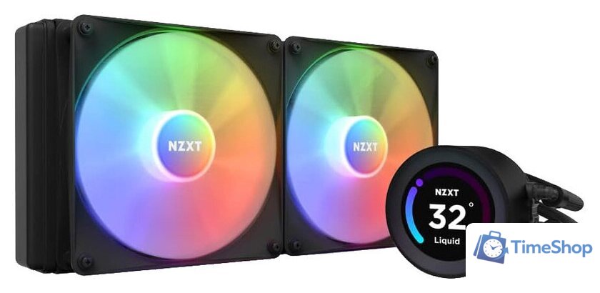 Система жидкостного охлаждения для процессора NZXT Kraken Elite 280 RGB 2023 RL-KR28E-B1 - Изображение №1 — Интернет-магазин Time-Shop