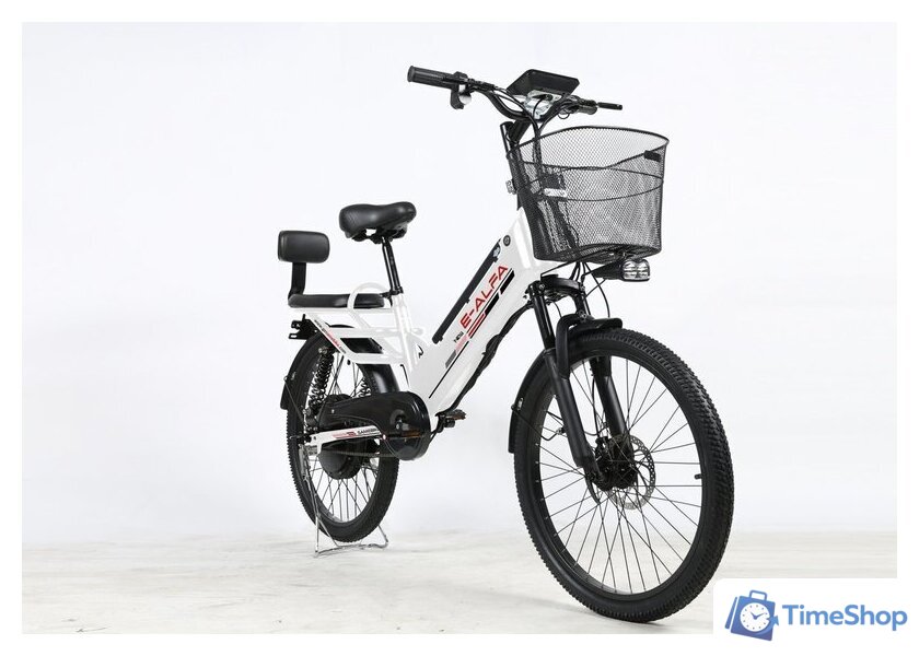 Электровелосипед SameBike Е-Alfa New SB-E-ALFA350-36/10 (белый) - Изображение №3 — Интернет-магазин Time-Shop