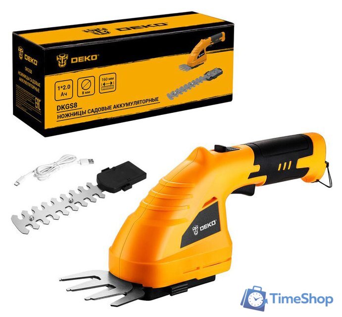 Кусторез + ножницы Deko DKGS8 063-4472 (с АКБ) - Изображение №1 — Интернет-магазин Time-Shop