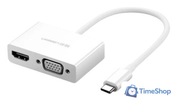 Конвертер Ugreen MM123 30843 USB Type-C - HDMI/VGA - Изображение №1 — Интернет-магазин Time-Shop