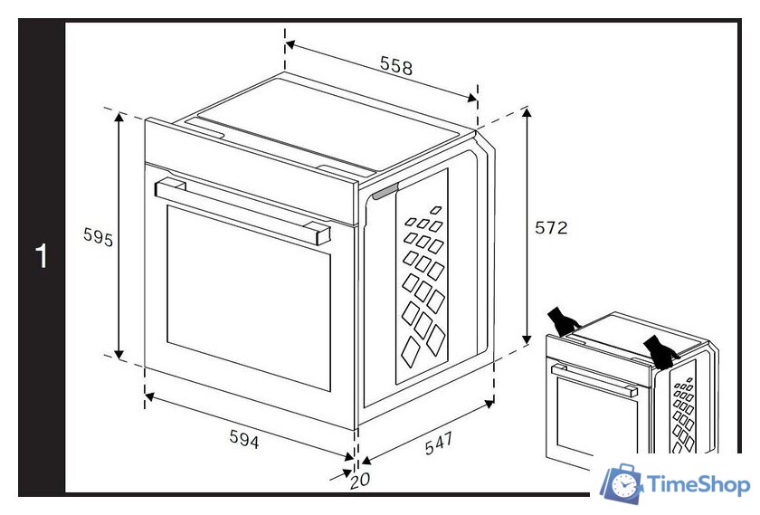 Электрический духовой шкаф BEKO BBIM12400XCS - Изображение №6 — Интернет-магазин Time-Shop