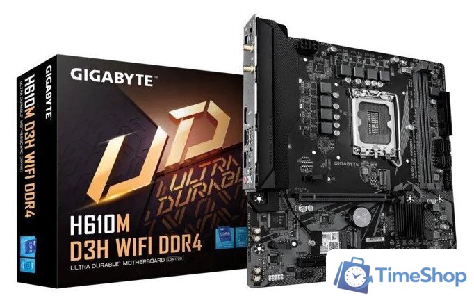 Материнская плата Gigabyte H610M D3H WiFi DDR4 - Изображение №4 — Интернет-магазин Time-Shop