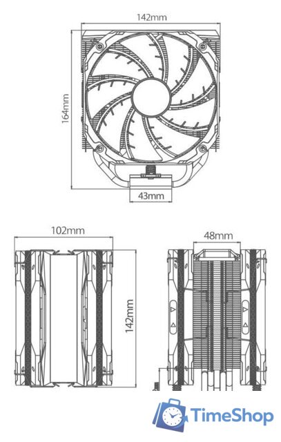 Кулер для процессора DeepCool AS500 Plus R-AS500-BKNLMP-G - Изображение №15 — Интернет-магазин Time-Shop
