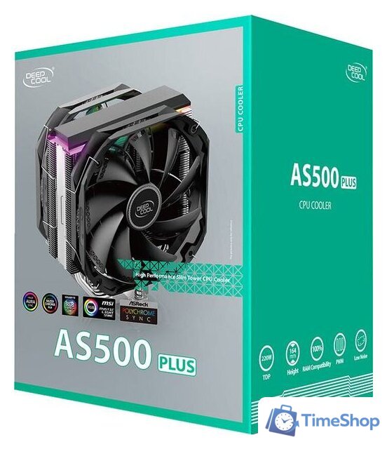 Кулер для процессора DeepCool AS500 Plus R-AS500-BKNLMP-G - Изображение №14 — Интернет-магазин Time-Shop