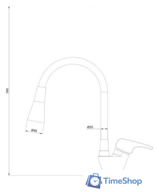 Смеситель Gross Aqua Optima 3505511C-G016 - Изображение №2 — Интернет-магазин Time-Shop