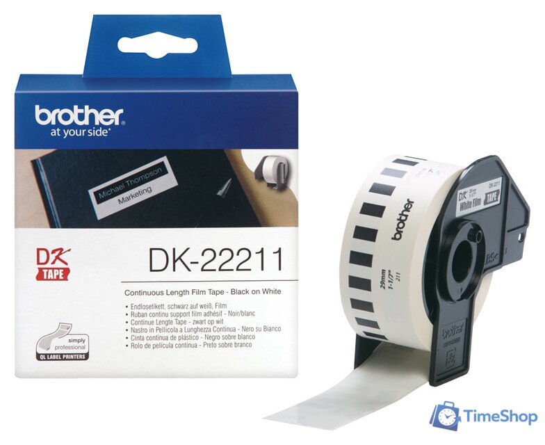 Самоклеящаяся термобумага Brother DK-22211 - Изображение №2 — Интернет-магазин Time-Shop