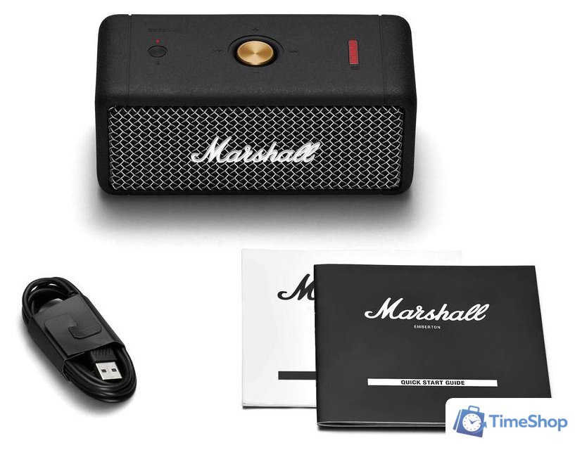 Беспроводная колонка Marshall Emberton (черный) - Изображение №9 — Интернет-магазин Time-Shop