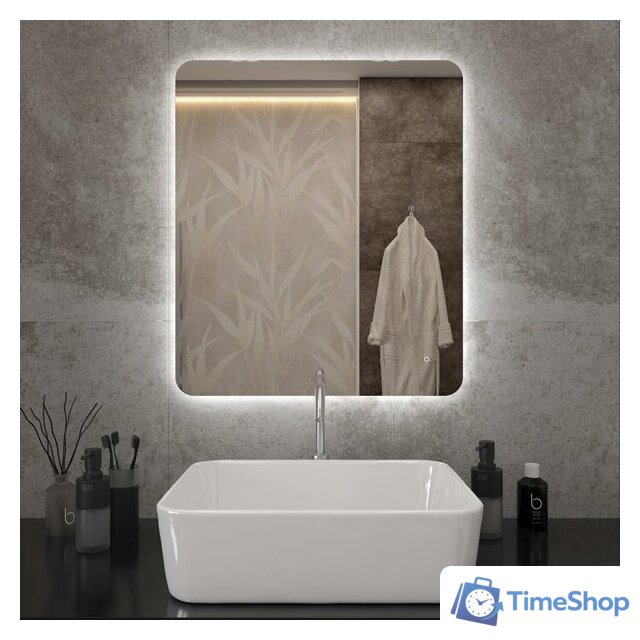  Teymi Зеркало Solli Oreol Pro 60x70 T20258 (подсветка, сенсор) - Изображение №4 — Интернет-магазин Time-Shop