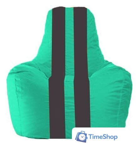 Кресло-мешок Flagman Спортинг С1.1-283 (бирюзовый/черный) - Изображение №1 — Интернет-магазин Time-Shop