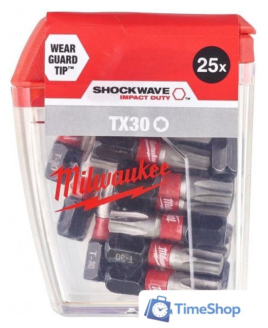 Набор бит Milwaukee 4932430886 (25 предметов) - Изображение №1 — Интернет-магазин Time-Shop