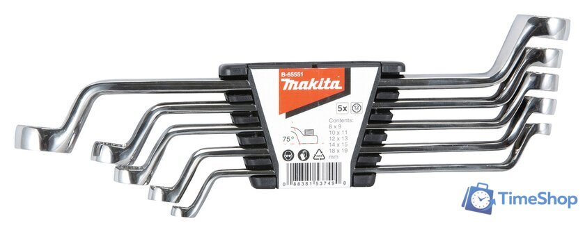 Набор ключей Makita B-65551 (5 предметов) - Изображение №1 — Интернет-магазин Time-Shop