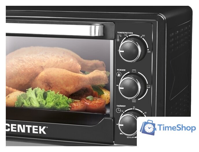 Мини-печь CENTEK CT-1537-30 (черный) - Изображение №2 — Интернет-магазин Time-Shop