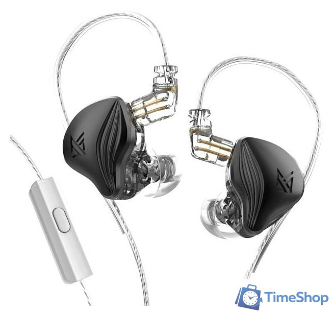 Наушники KZ Acoustics ZEX (с микрофоном, черный) - Изображение №1 — Интернет-магазин Time-Shop