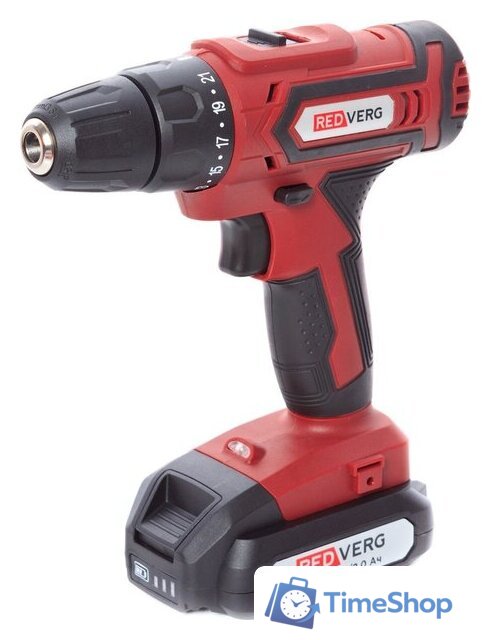Дрель-шуруповерт RedVerg RD-S18M/U (с 2-мя АКБ, кейс) - Изображение №2 — Интернет-магазин Time-Shop