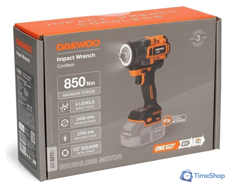 Гайковерт Daewoo Power DAX 6021Li (без АКБ) - Изображение №13 — Интернет-магазин Time-Shop
