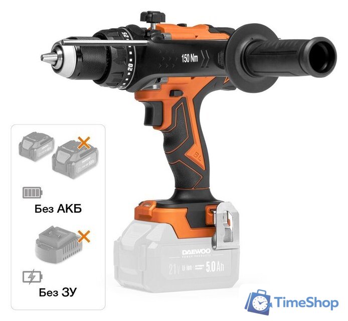 Ударная дрель-шуруповерт Daewoo Power DAA 7521Li (без АКБ) - Изображение №1 — Интернет-магазин Time-Shop