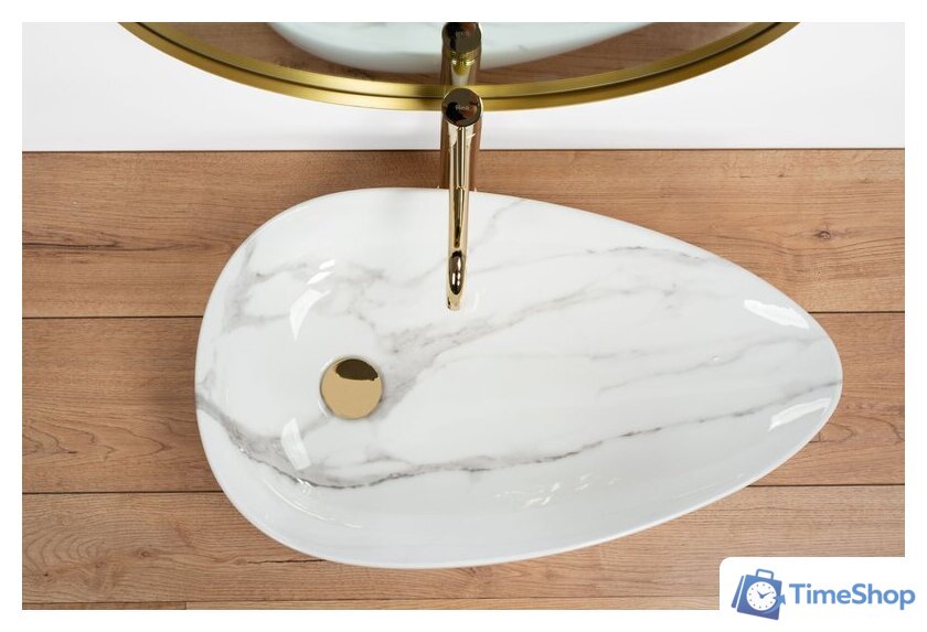 Умывальник Rea Greta 65 Bianco Shiny REA-U6501 - Изображение №7 — Интернет-магазин Time-Shop