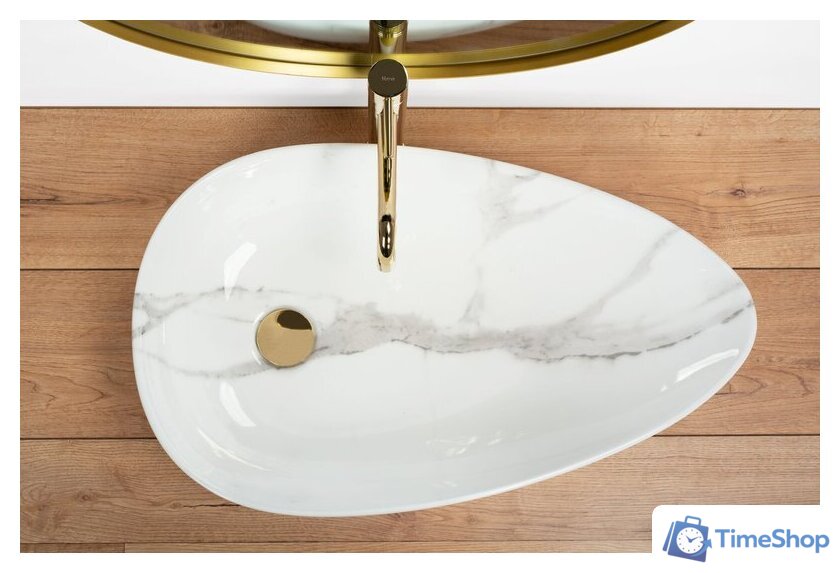 Умывальник Rea Greta 65 Bianco Shiny REA-U6501 - Изображение №3 — Интернет-магазин Time-Shop