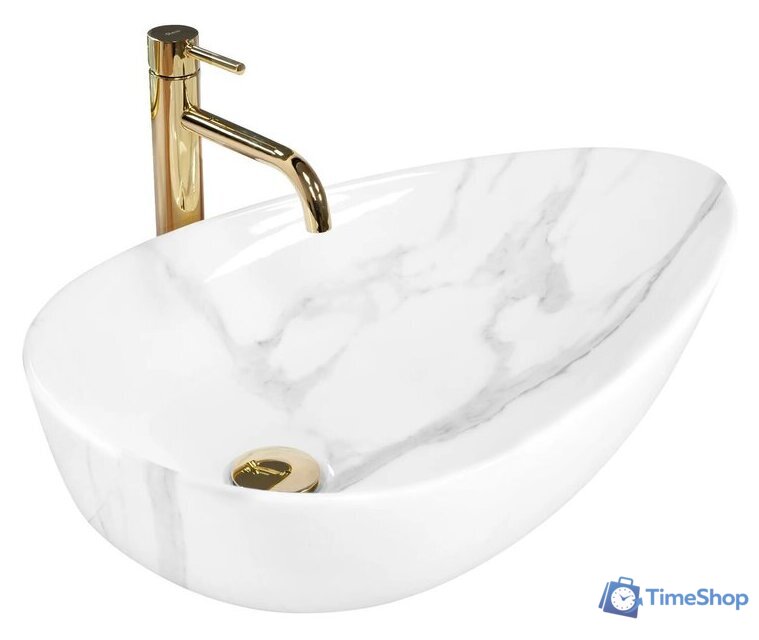 Умывальник Rea Greta 65 Bianco Shiny REA-U6501 - Изображение №1 — Интернет-магазин Time-Shop