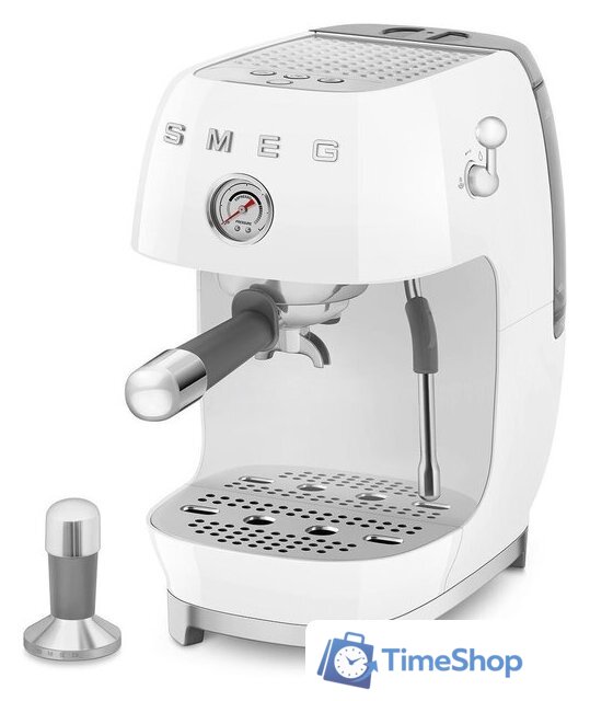 Рожковая кофеварка Smeg ECF03WHEU - Изображение №4 — Интернет-магазин Time-Shop