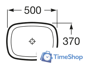 Умывальник Roca Inspira Soft 50x37 [327500000] - Изображение №2 — Интернет-магазин Time-Shop