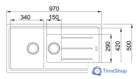 Кухонная мойка Franke BFG 651 (миндаль) - Изображение №2 — Интернет-магазин Time-Shop