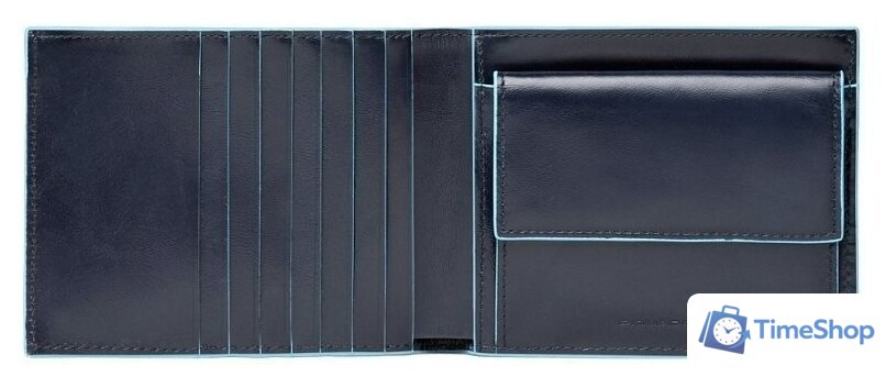 Кошелек Piquadro Blue Square PU1239B2R/BLU2 - Изображение №2 — Интернет-магазин Time-Shop