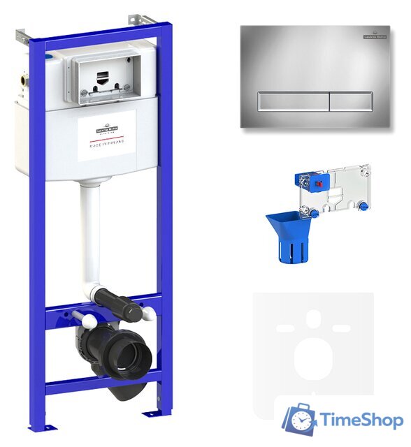 Инсталляция для унитаза Lavinia Boho Relfix 5 в 1 77010031 (хром пластик) - Изображение №1 — Интернет-магазин Time-Shop