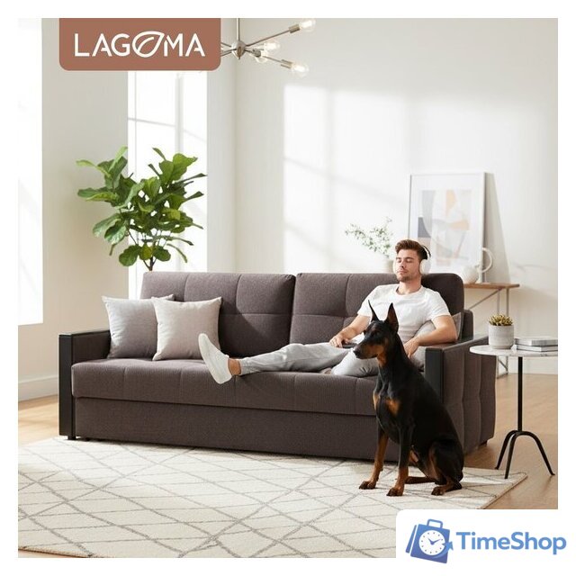 Диван Lagoma Риано (Citar N 04 Antracite/венге) - Изображение №5 — Интернет-магазин Time-Shop