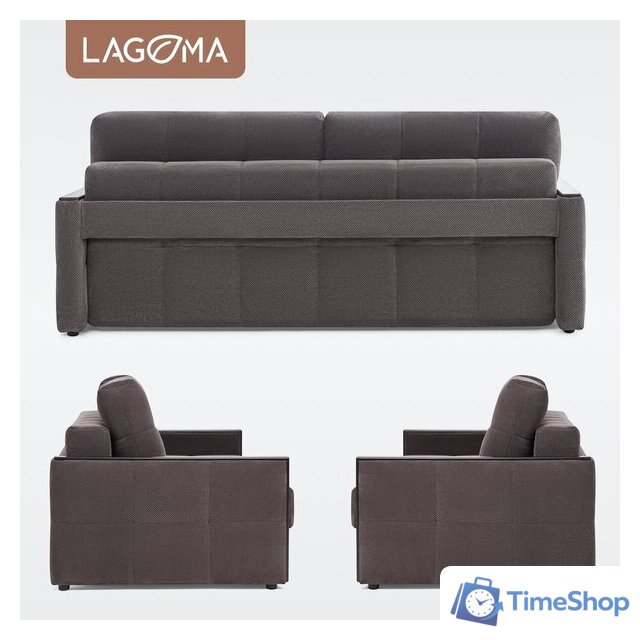 Диван Lagoma Риано (Citar N 04 Antracite/венге) - Изображение №6 — Интернет-магазин Time-Shop