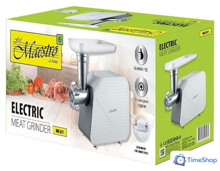 Мясорубка Maestro MR-851 - Изображение №7 — Интернет-магазин Time-Shop