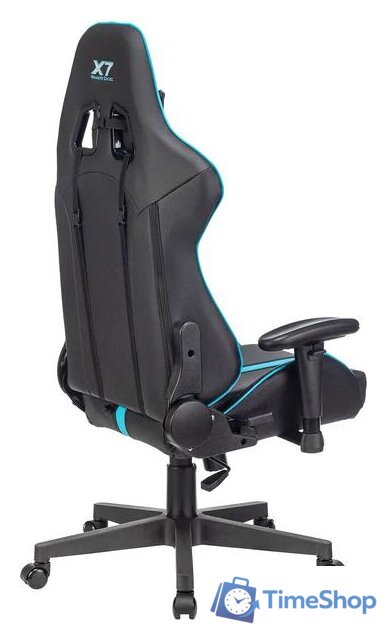 Игровое (геймерское) кресло A4Tech X7 GG-1200 (черный/бирюзовый) - Изображение №5 — Интернет-магазин Time-Shop