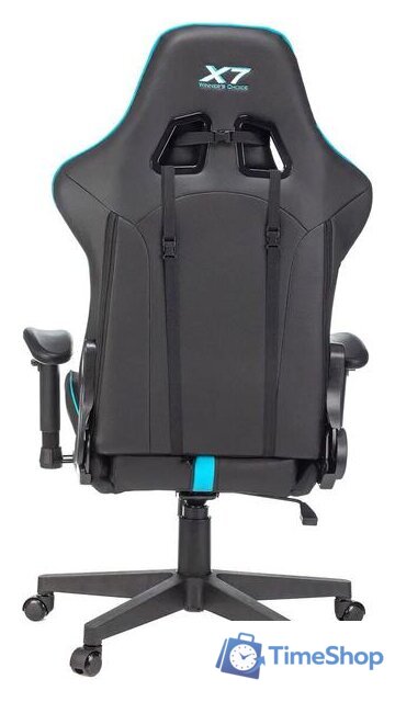 Игровое (геймерское) кресло A4Tech X7 GG-1200 (черный/бирюзовый) - Изображение №4 — Интернет-магазин Time-Shop