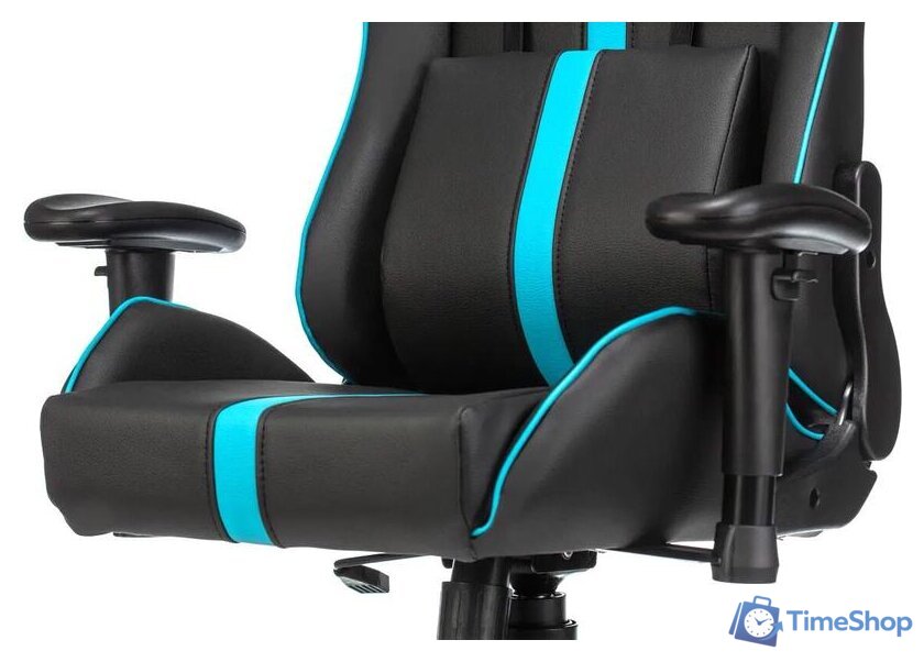 Игровое (геймерское) кресло A4Tech X7 GG-1200 (черный/бирюзовый) - Изображение №9 — Интернет-магазин Time-Shop