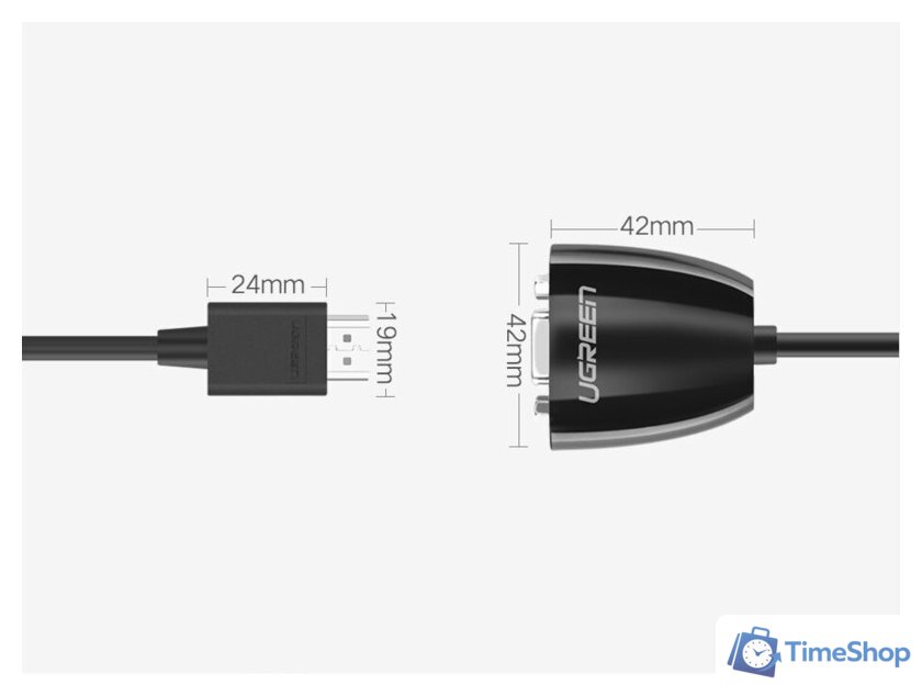 Адаптер Ugreen MM105 40253 VGA - HDMI - Изображение №8 — Интернет-магазин Time-Shop