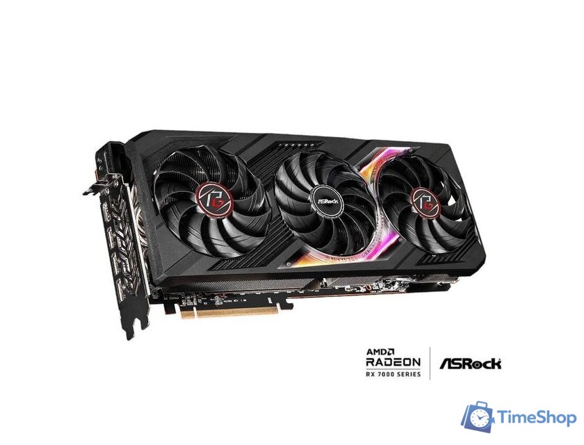 Видеокарта ASRock Radeon RX 7900 XTX Phantom Gaming 24GB OC RX7900XTX PG 24GO - Изображение №3 — Интернет-магазин Time-Shop