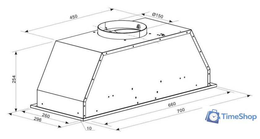 Кухонная вытяжка Zigmund & Shtain K 016.7 W - Изображение №2 — Интернет-магазин Time-Shop