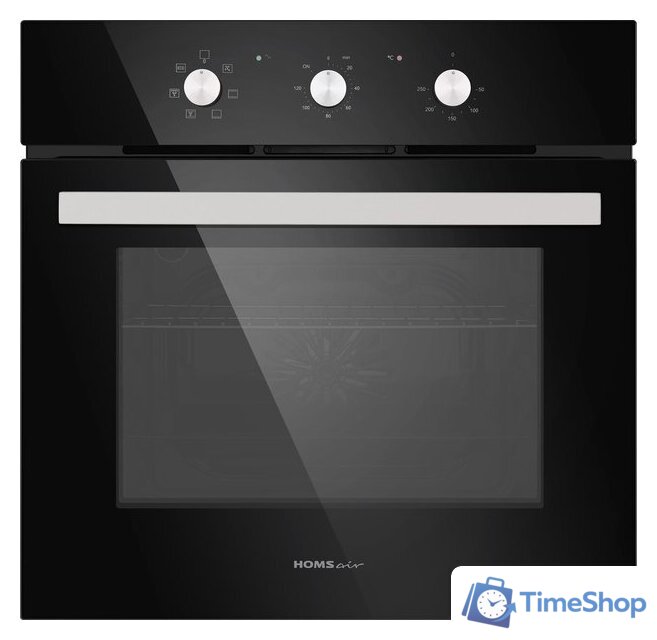 Электрический духовой шкаф HOMSair OEF657BK - Изображение №1 — Интернет-магазин Time-Shop