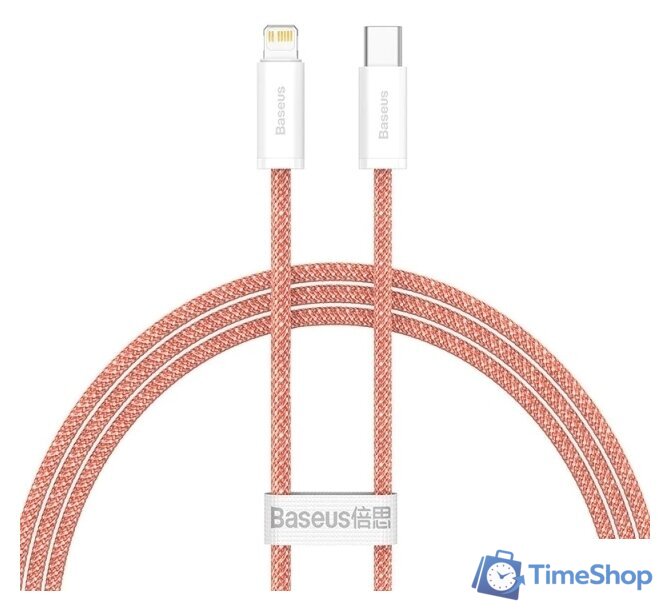 Кабель Baseus Lightning - USB Type-C CALD000007 (1 м, оранжевый) - Изображение №1 — Интернет-магазин Time-Shop