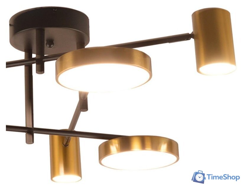 Припотолочная люстра Kinklight Рапис 07645-6D.19(20) (черный/бронза) - Изображение №2 — Интернет-магазин Time-Shop