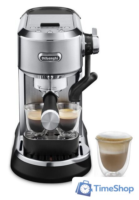 Рожковая кофеварка DeLonghi Dedica Maestro Plus EC950.M - Изображение №4 — Интернет-магазин Time-Shop