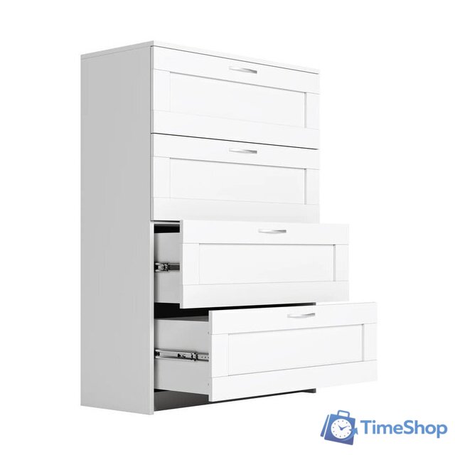 Комод Mio Tesoro Сириус 4 ящика 2.02.02.060.1 (белый) - Изображение №5 — Интернет-магазин Time-Shop