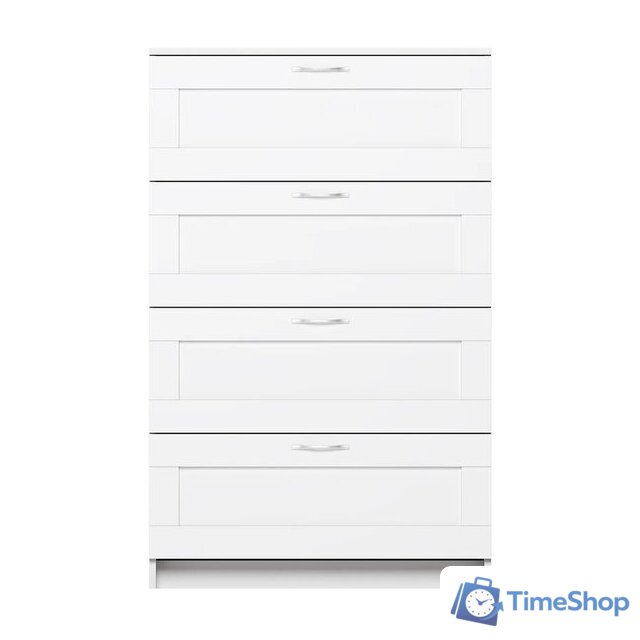 Комод Mio Tesoro Сириус 4 ящика 2.02.02.060.1 (белый) - Изображение №4 — Интернет-магазин Time-Shop