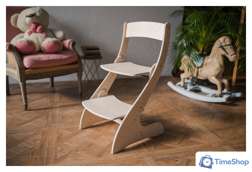 Растущий стул Друг Кузя Растущий Павлин (лак) - Изображение №3 — Интернет-магазин Time-Shop