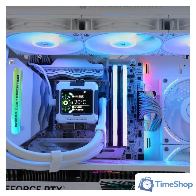 Система жидкостного охлаждения для процессора Thermalright Frozen Warframe 360 ARGB (белый) - Изображение №7 — Интернет-магазин Time-Shop